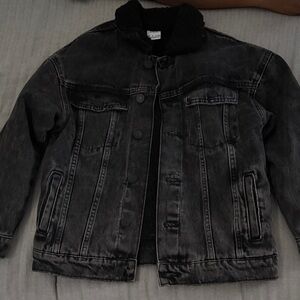 Kids Black Denim Jacket